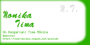 monika tima business card